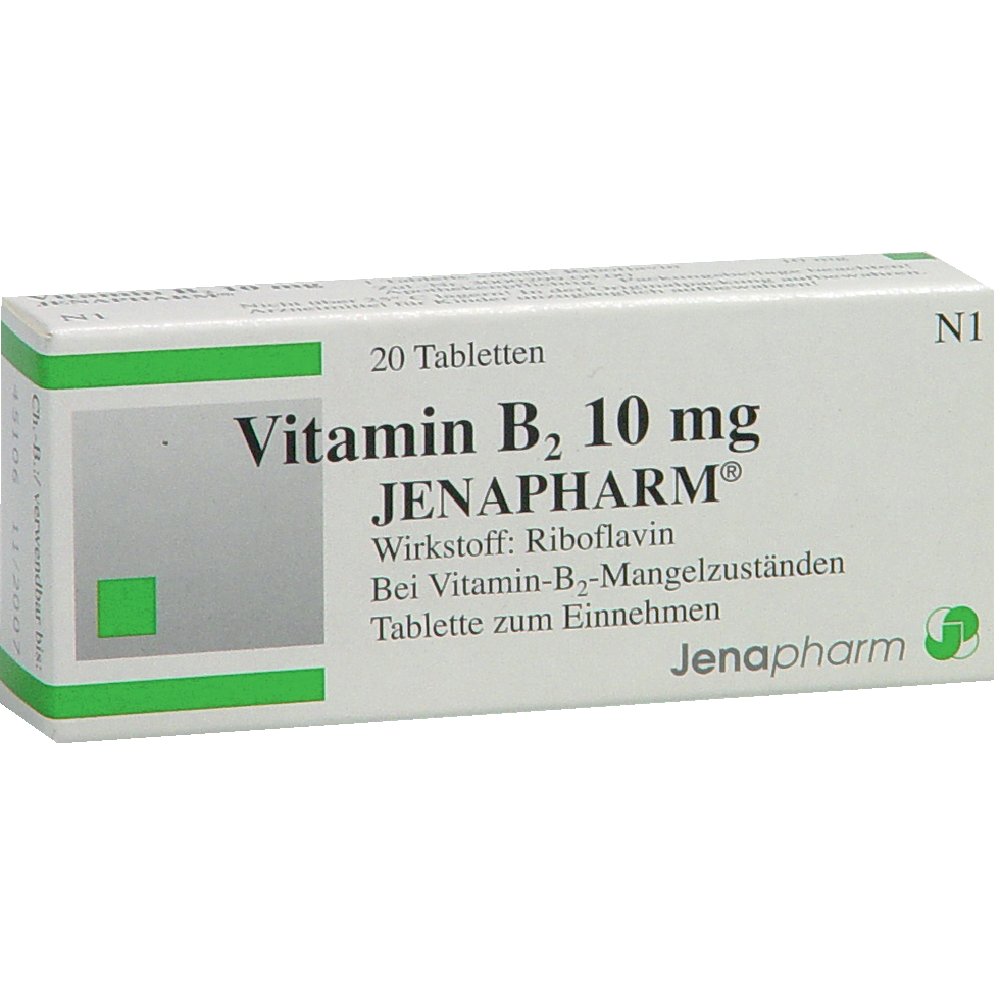 VITAMIN B2 10 mg Jenapharm Tabletten