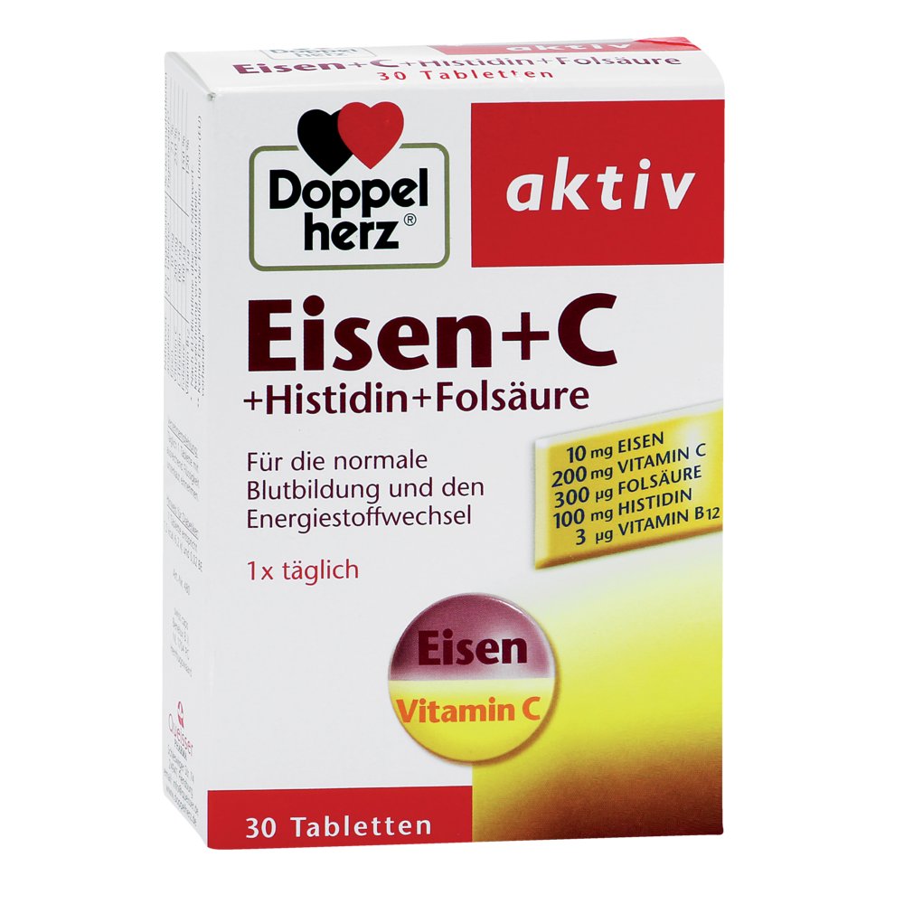DOPPELHERZ Eisen+Vit.C+L-Histidin Tabletten