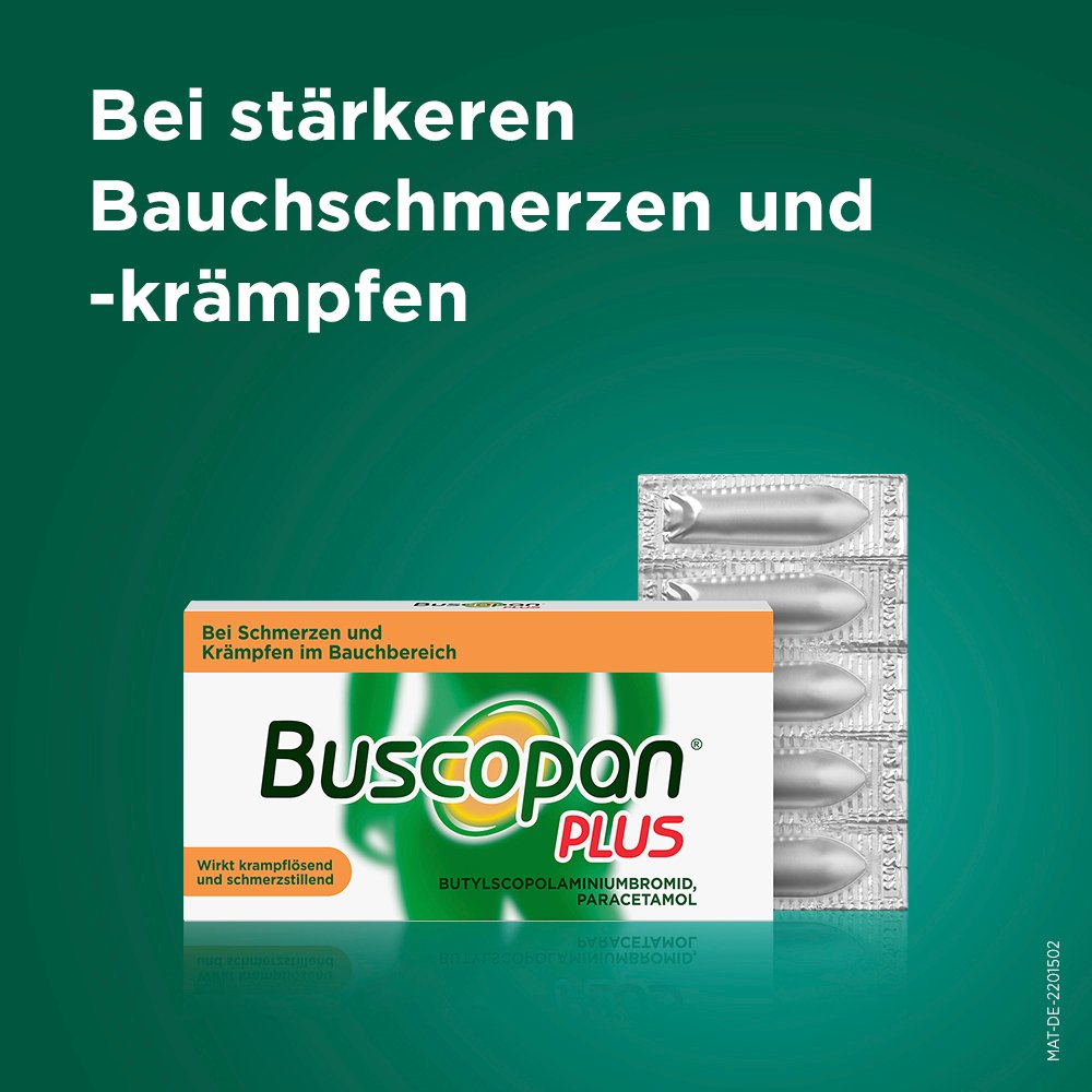 BUSCOPAN plus 10 mg/800 mg Suppositorien