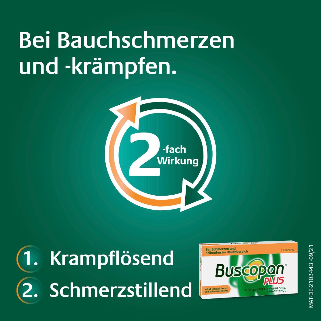 BUSCOPAN plus 10 mg/800 mg Suppositorien