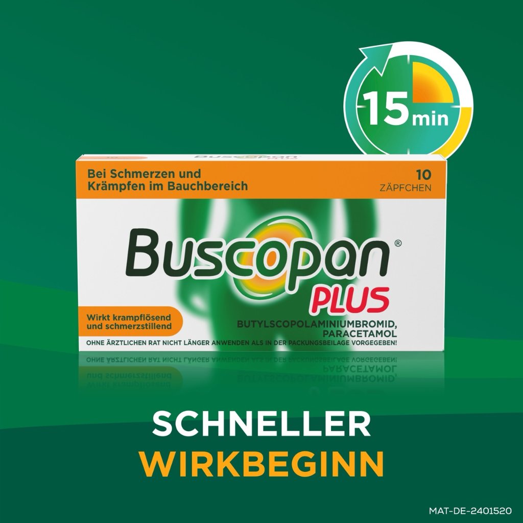 BUSCOPAN plus 10 mg/800 mg Suppositorien