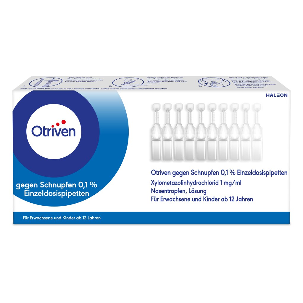 OTRIVEN 0,1% Nasentropfen Einzeldosispipetten