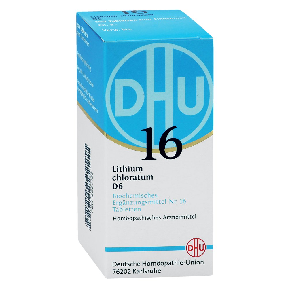 BIOCHEMIE DHU 16 Lithium chloratum D 6 Tabletten