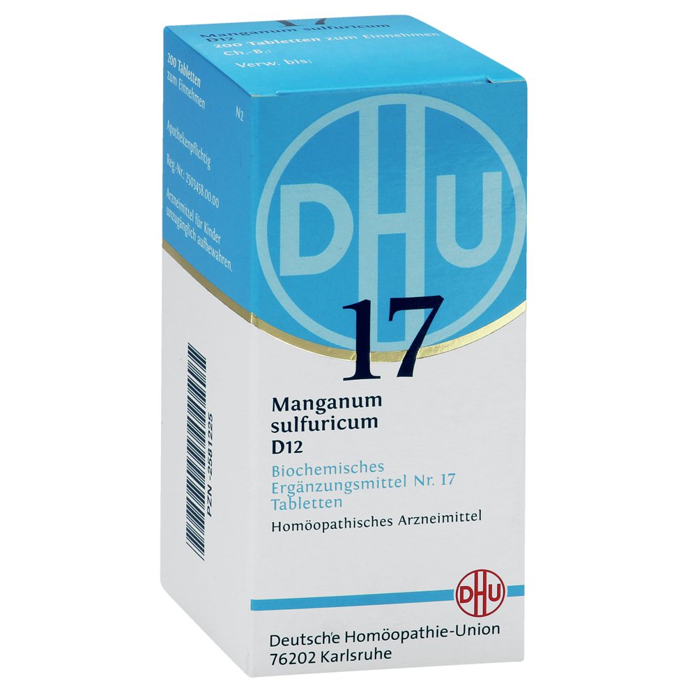 BIOCHEMIE DHU 17 Manganum sulfuricum D 12 Tabl.