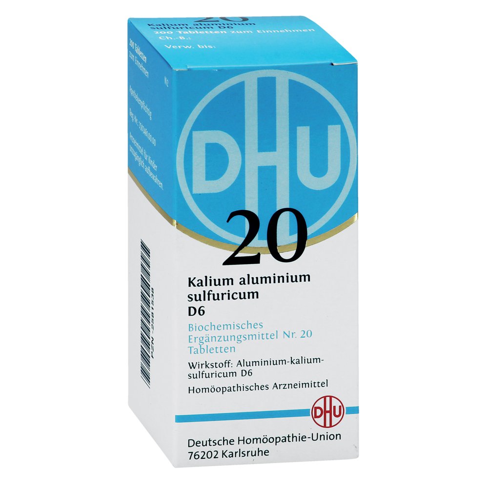 BIOCHEMIE DHU 20 Kalium alum.sulfur.D 6 Tabletten