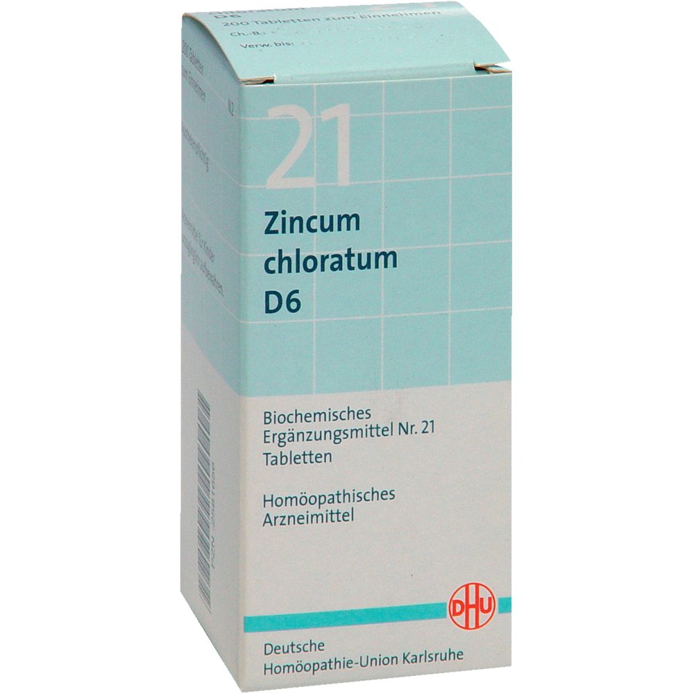 BIOCHEMIE DHU 21 Zincum chloratum D 6 Tabletten