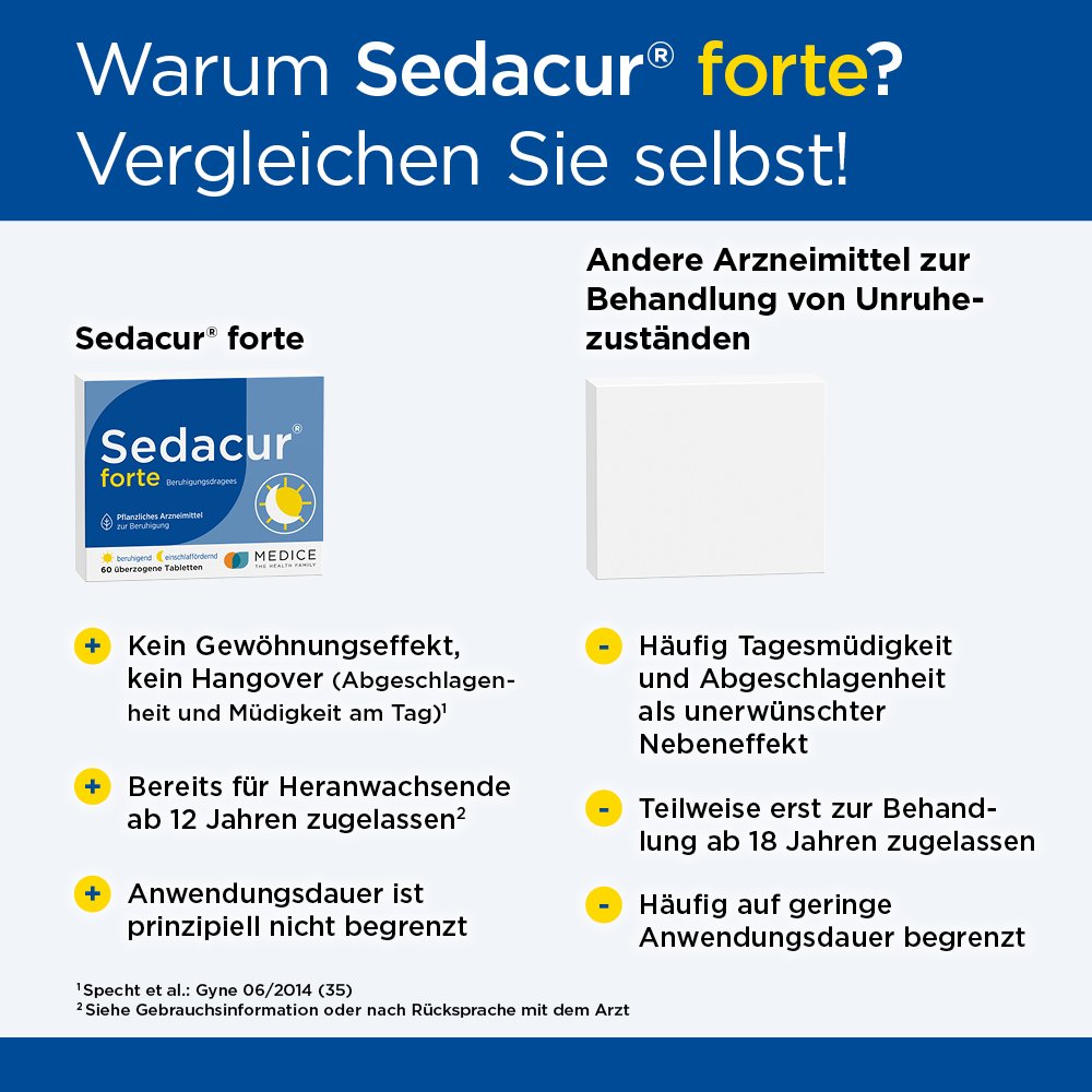 SEDACUR forte Beruhigungsdragees