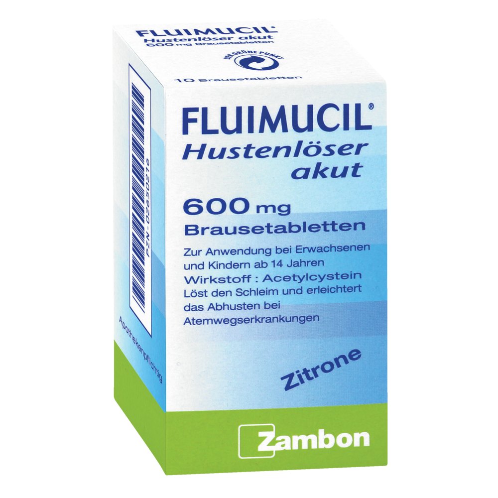 FLUIMUCIL Hustenlöser akut 600 Brausetabletten