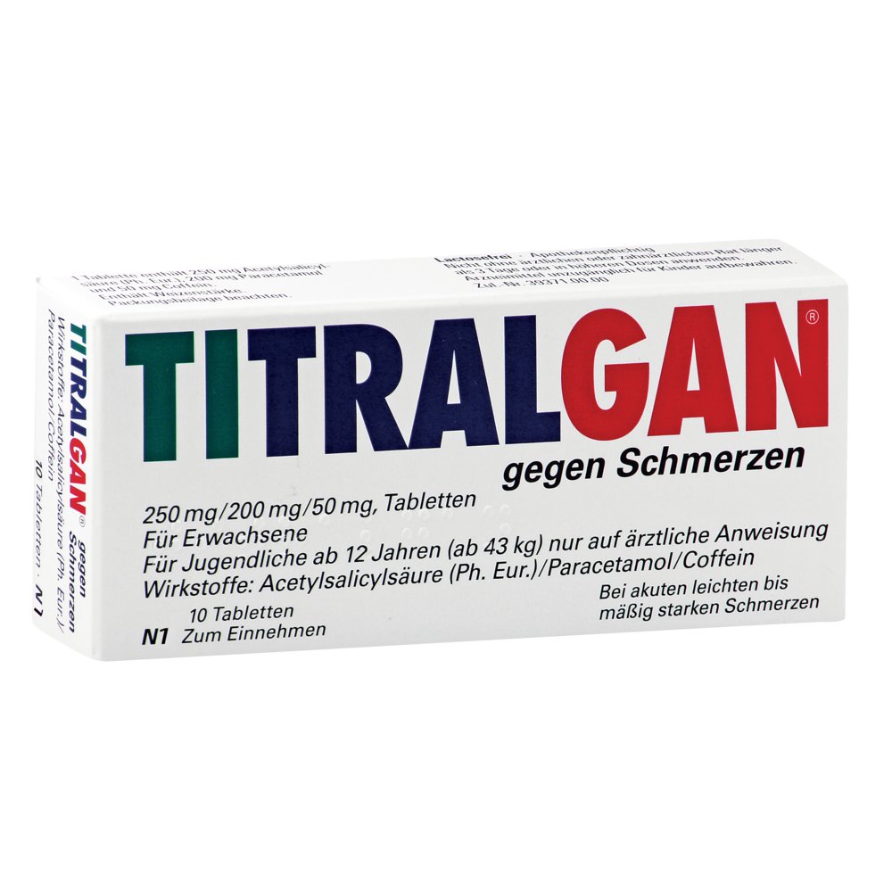 TITRALGAN Tabletten gegen Schmerzen
