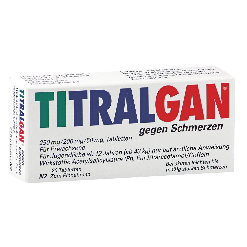 TITRALGAN Tabletten gegen Schmerzen