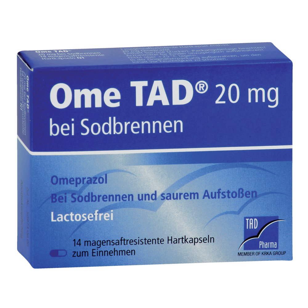 OME TAD 20 mg b.Sodbrennen magensaftres.Hartkaps.