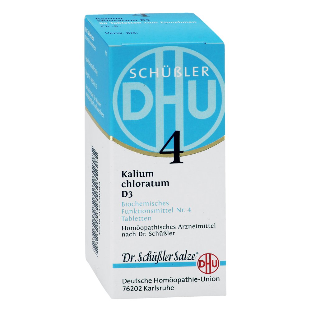 BIOCHEMIE DHU 4 Kalium chloratum D 3 Tabletten