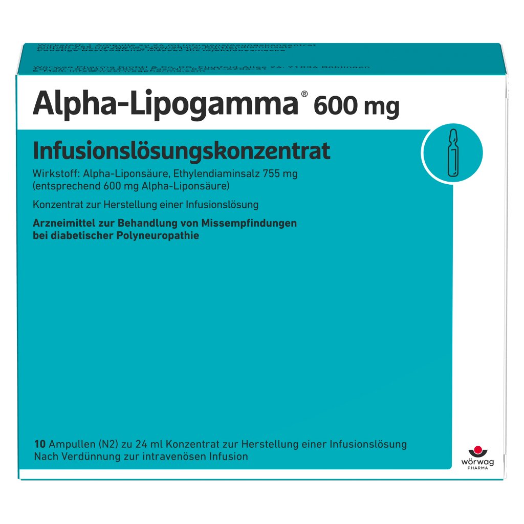ALPHA-LIPOGAMMA 600 mg Infusionslsg.-Konzentrat