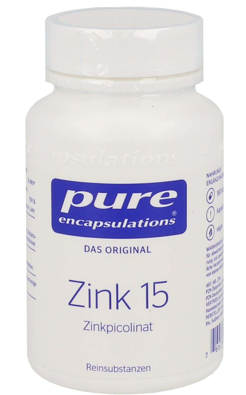 PURE ENCAPSULATIONS Zink 15 Zinkpicolinat Kapseln