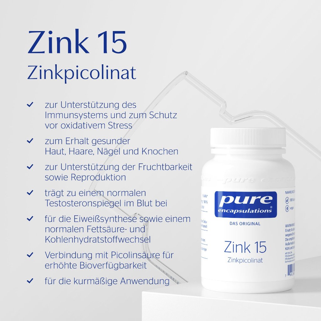 PURE ENCAPSULATIONS Zink 15 (Zinkpicolinat)