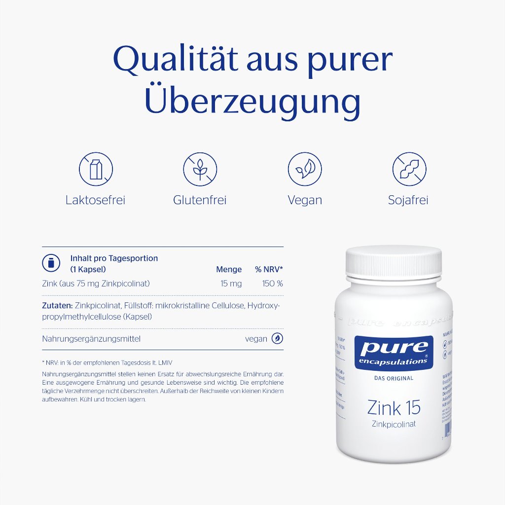 PURE ENCAPSULATIONS Zink 15 (Zinkpicolinat)