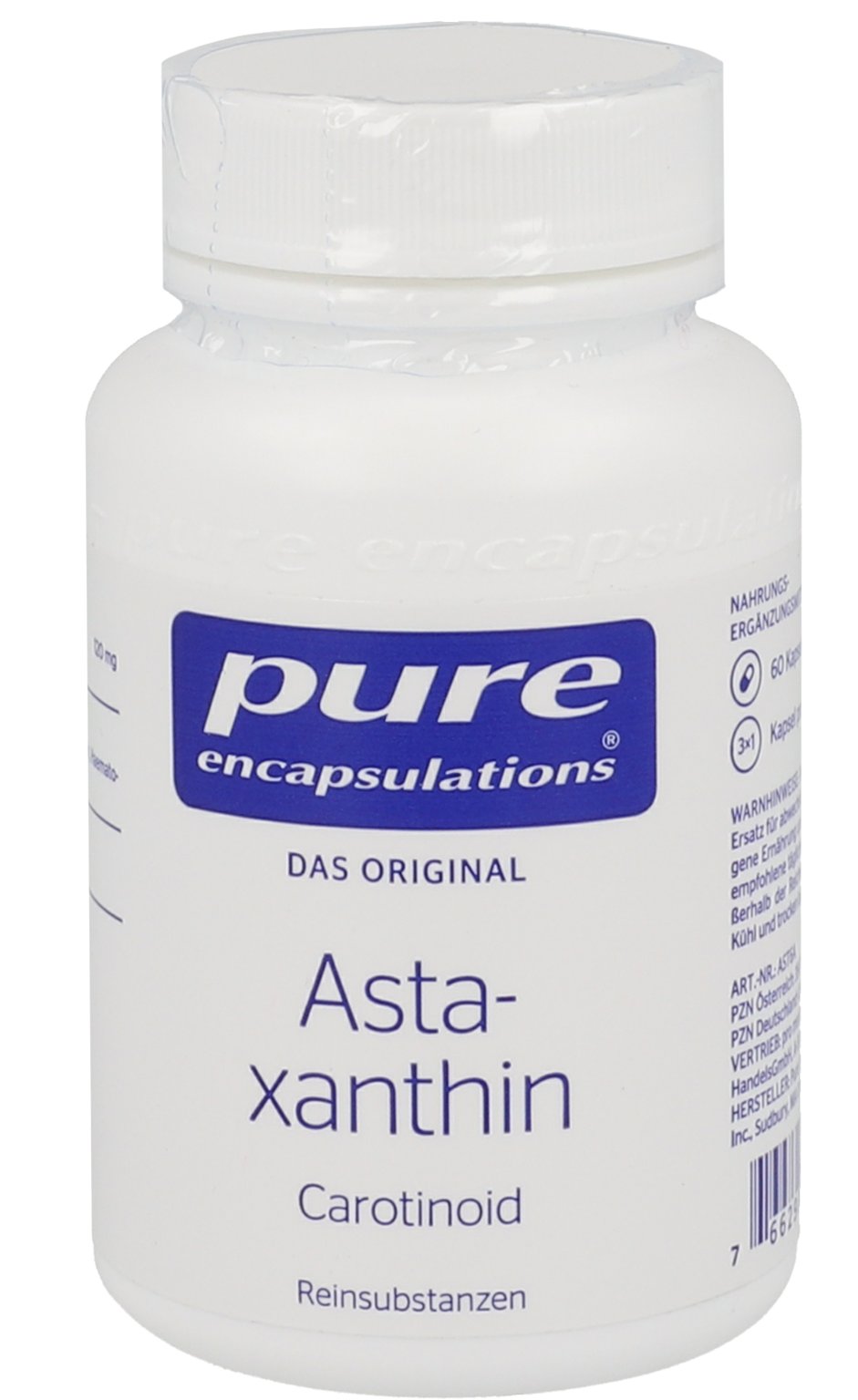 PURE ENCAPSULATIONS Astaxanthin Kapseln