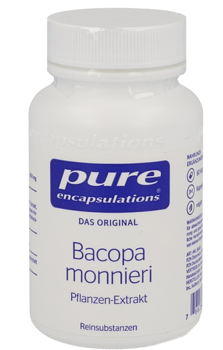 PURE ENCAPSULATIONS Bacopa monniera Kapseln
