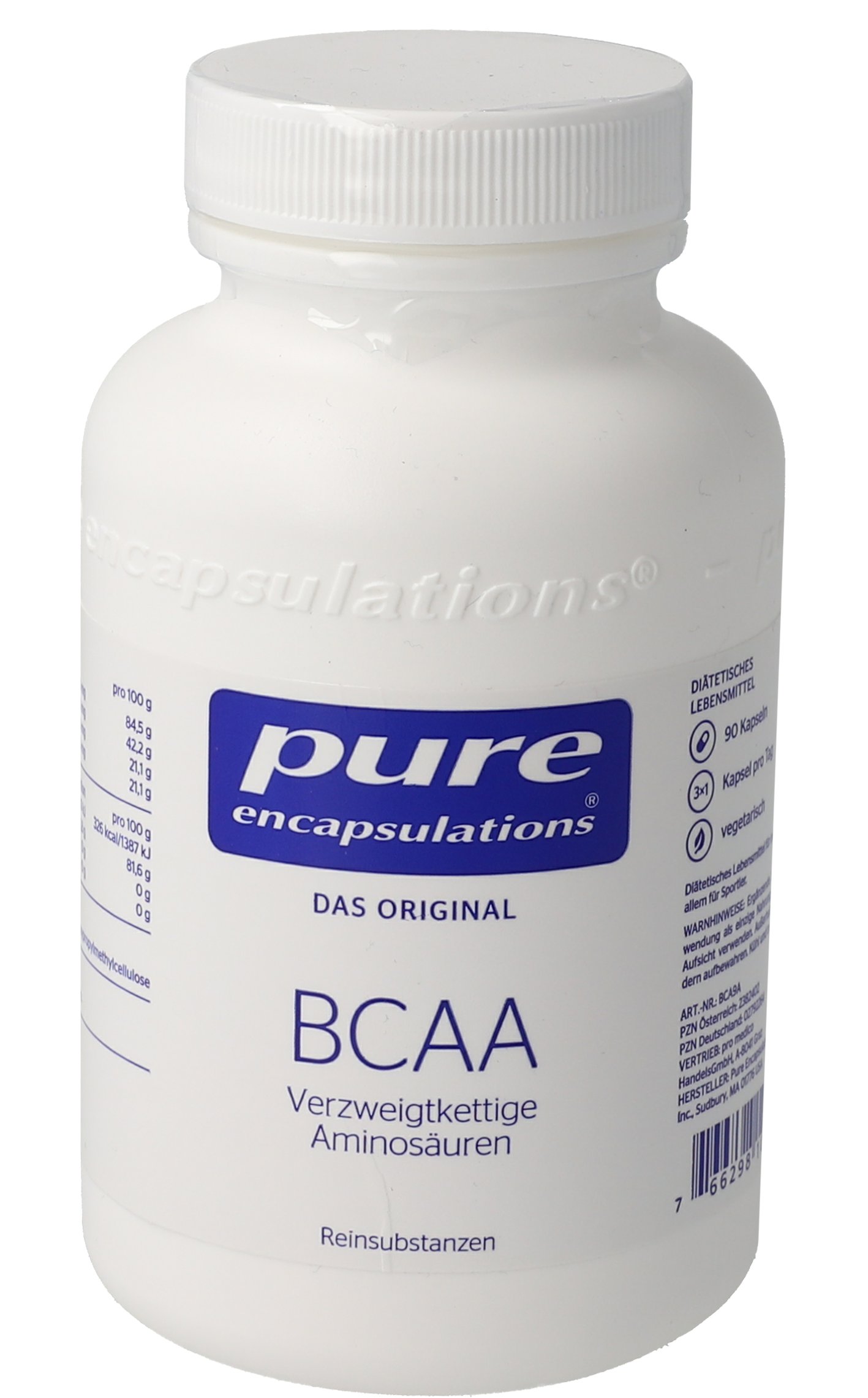 PURE ENCAPSULATIONS BCAA Verzweigtkett.AS Kapseln