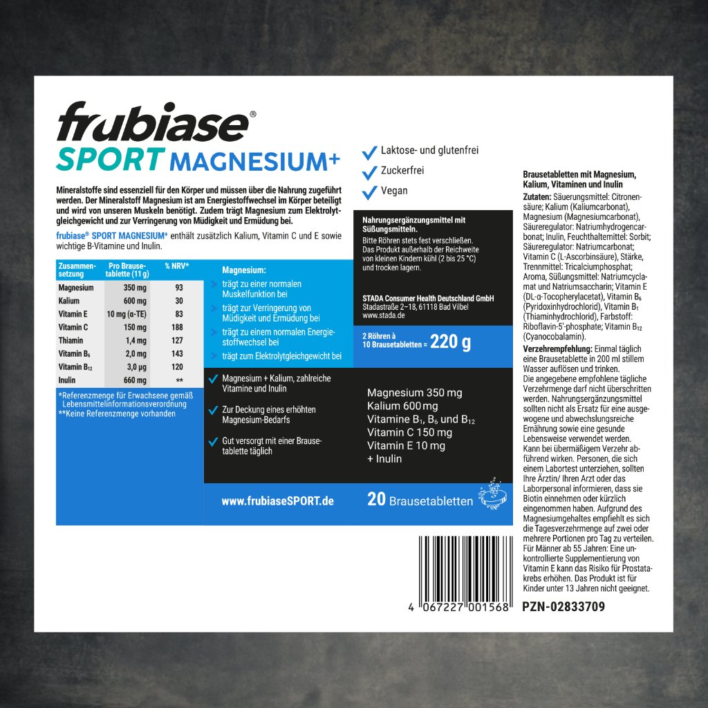 FRUBIASE MAGNESIUM Plus Brausetabletten