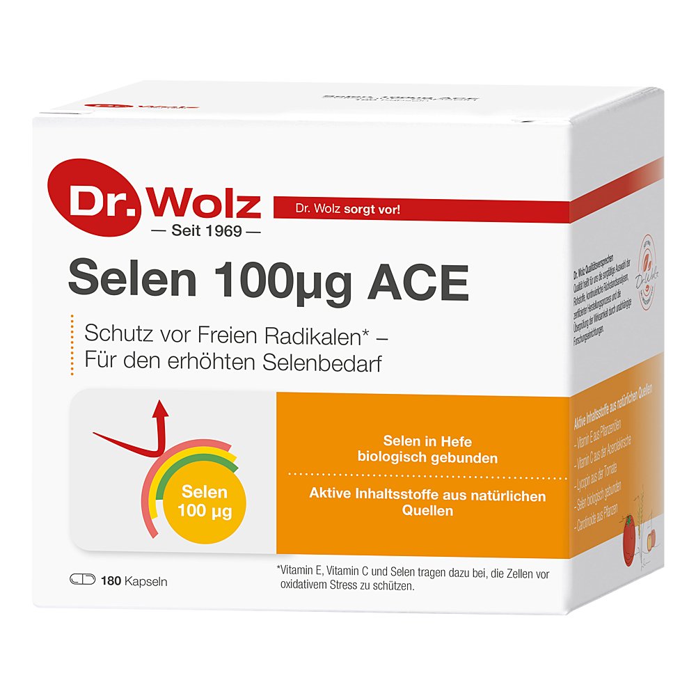 SELEN ACE 100 μg 180 Tage Kapseln