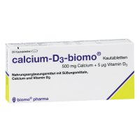 CALCIUM-D3-biomo Kautabletten 500+D