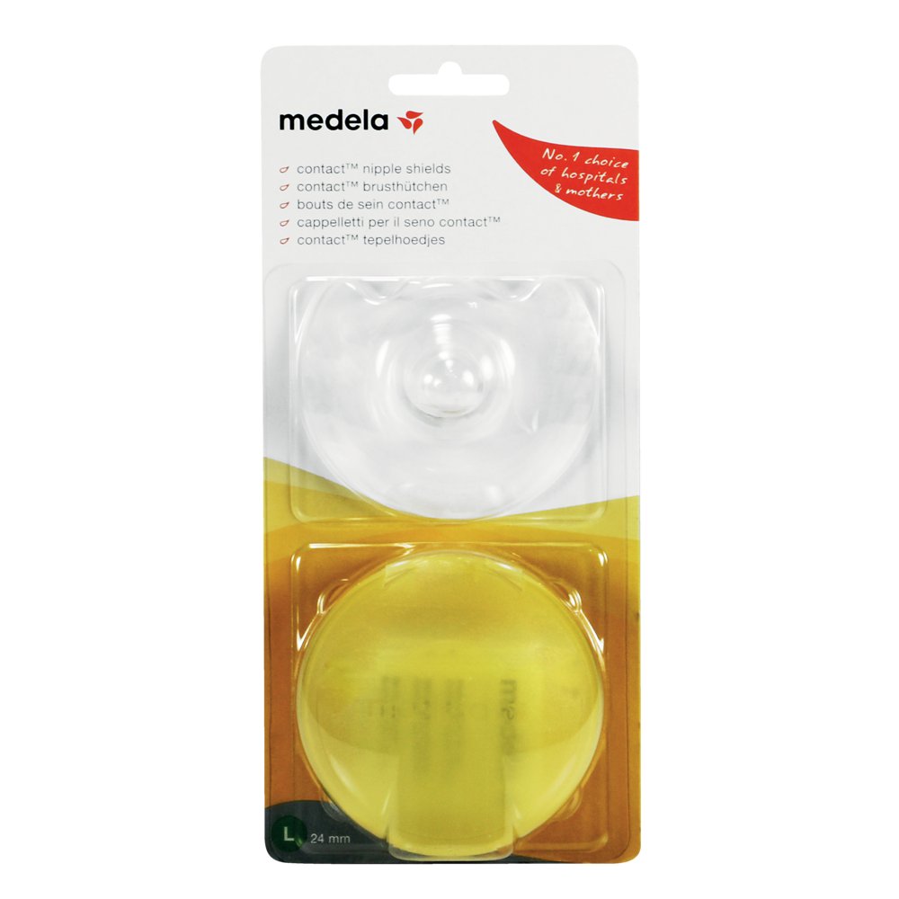 MEDELA Brusthütchen Contact L m.Aufbw.Box