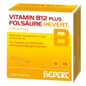 VITAMIN B12 PLUS Folsäure Hevert a 2 ml Ampullen