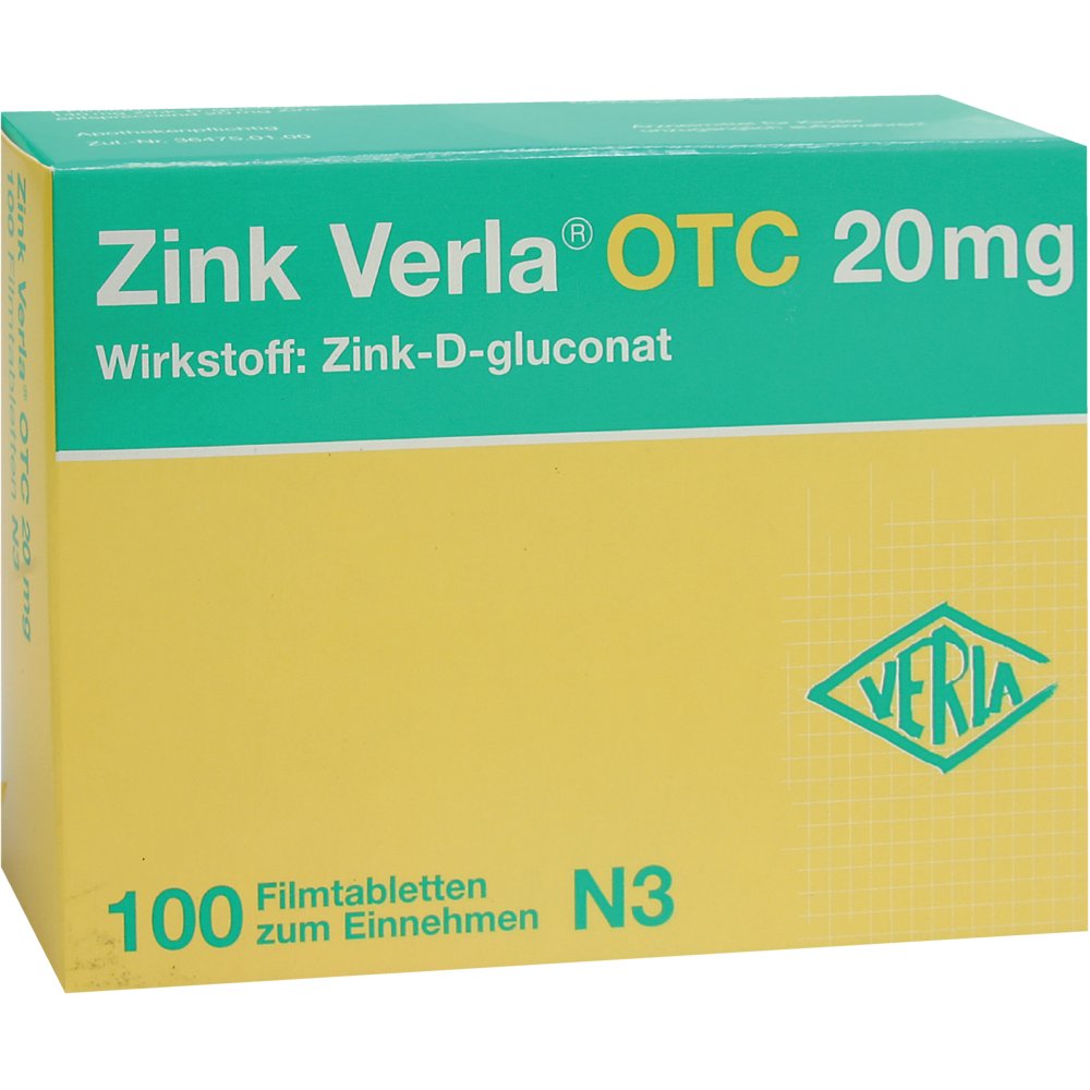 ZINK VERLA OTC 20 mg Filmtabletten