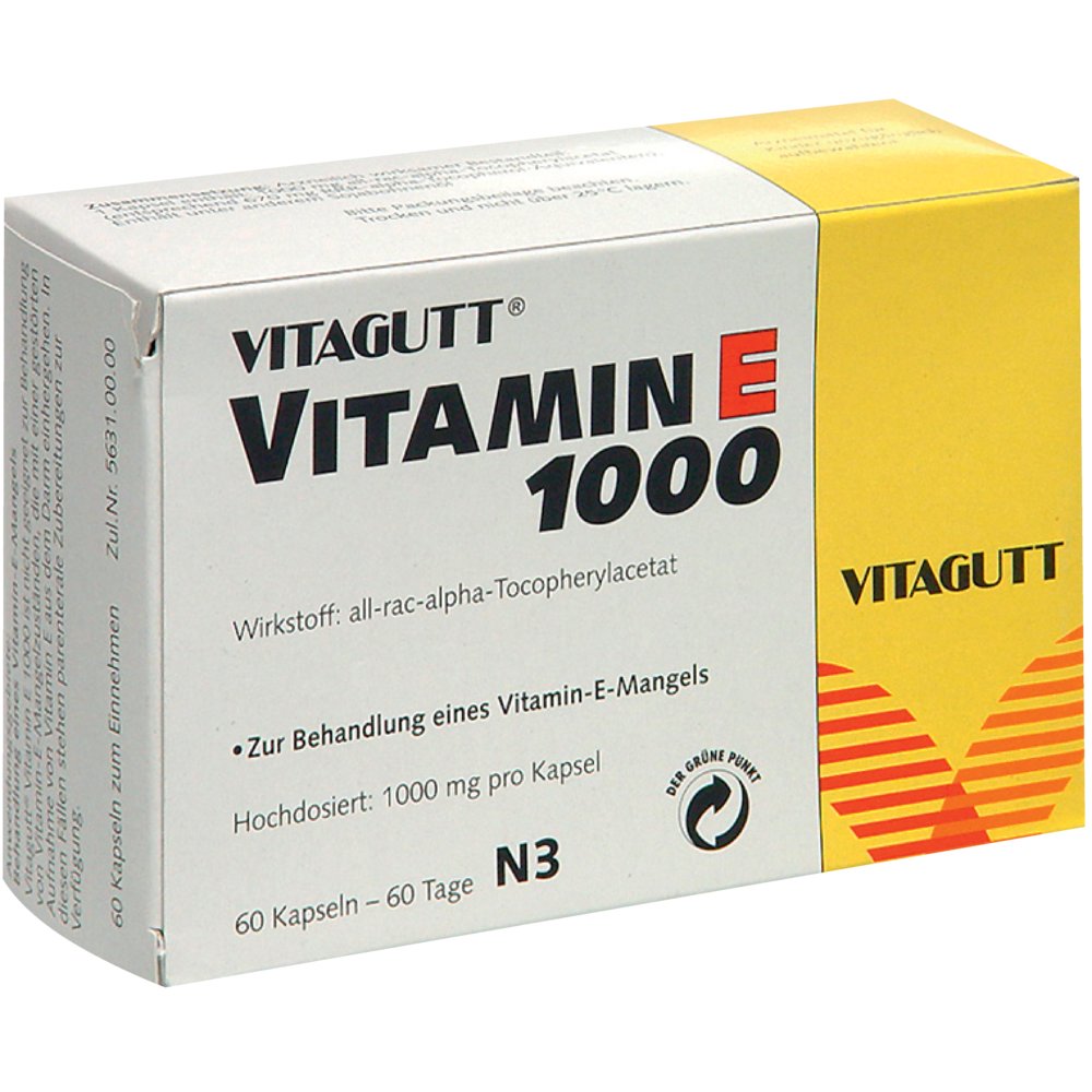 VITAGUTT Vitamin E 1000 Weichkapseln