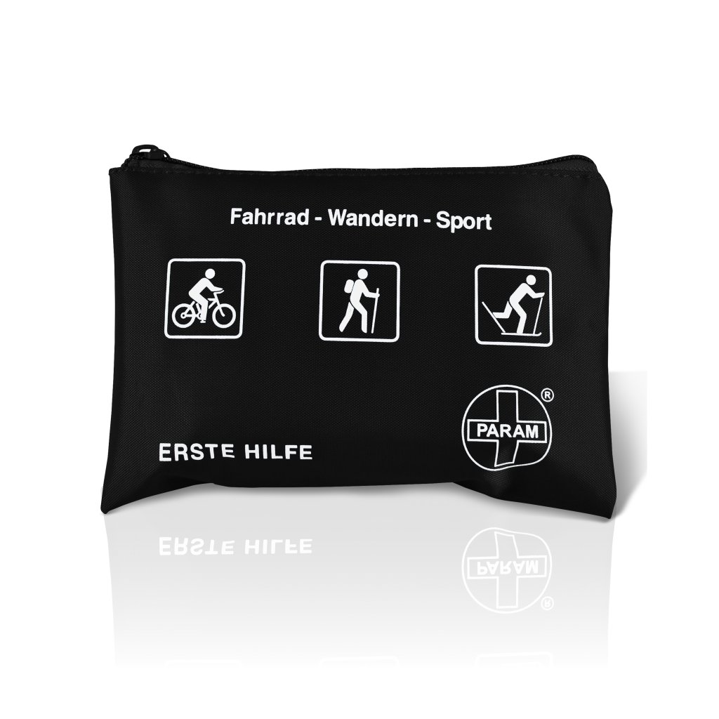 PARAM Verbandtasche Fahrrad - Wandern - Sport, 17 x 11 x 2 cm