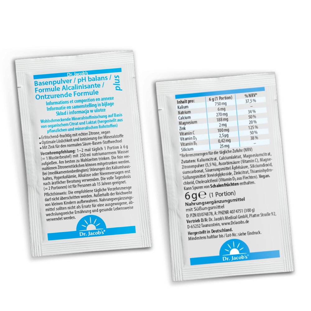 Dr. Jacob's Basenpulver plus Basen-Citrat-Mineralstoffe