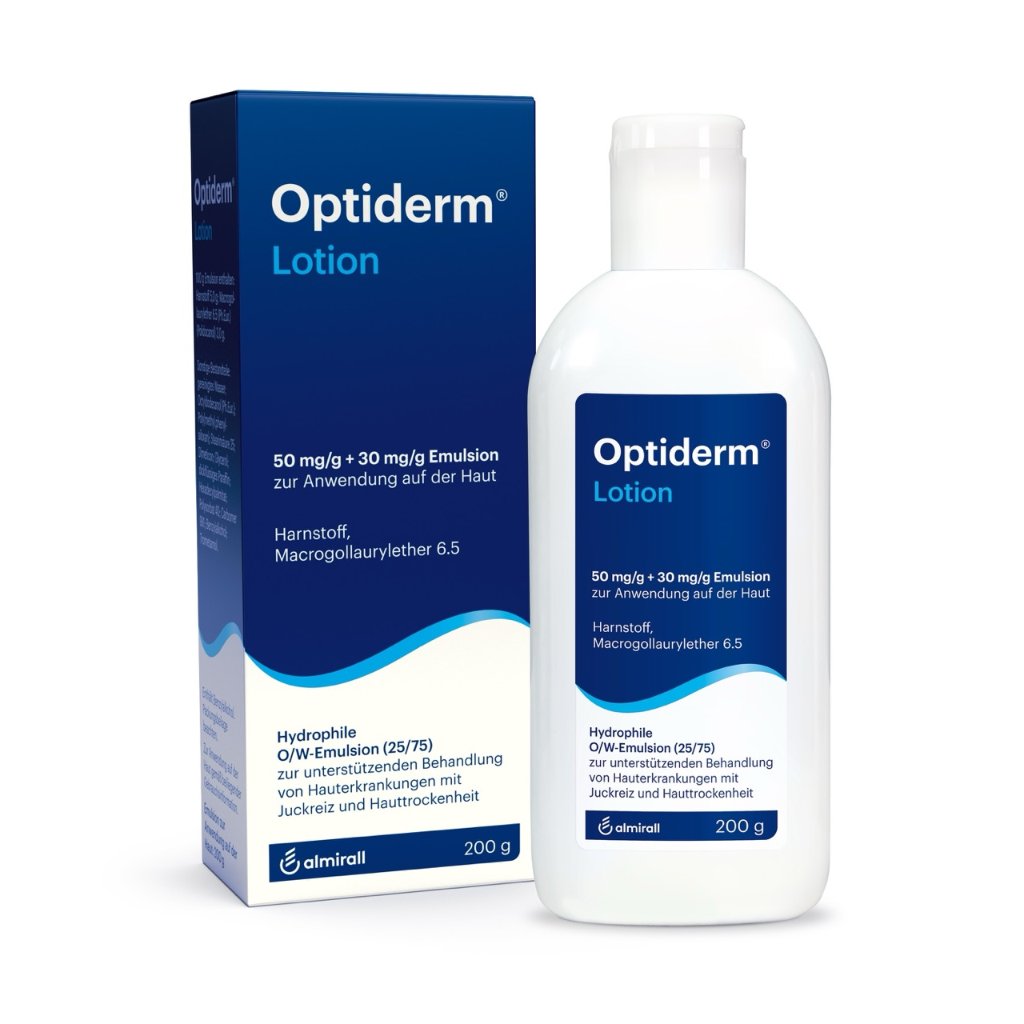 Optiderm Lotion bei Juckreiz und trockener Haut