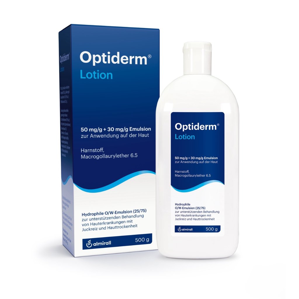Optiderm Lotion bei Juckreiz und trockener Haut