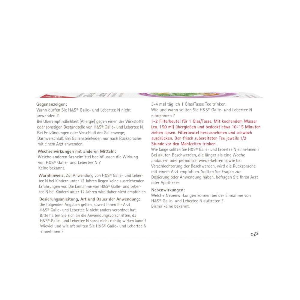 H&S Galle- und Lebertee N