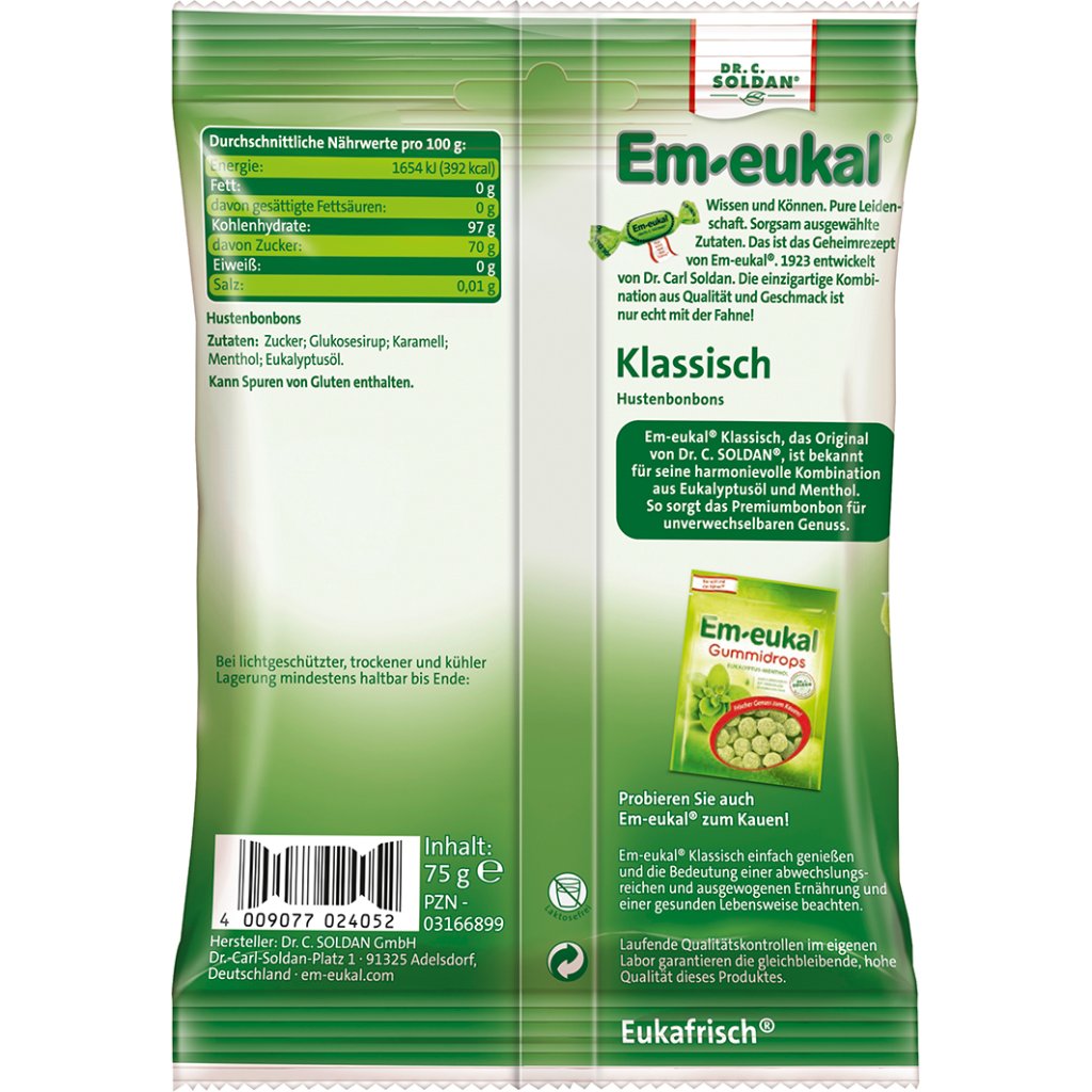 EM-EUKAL Bonbons klassisch zuckerhaltig