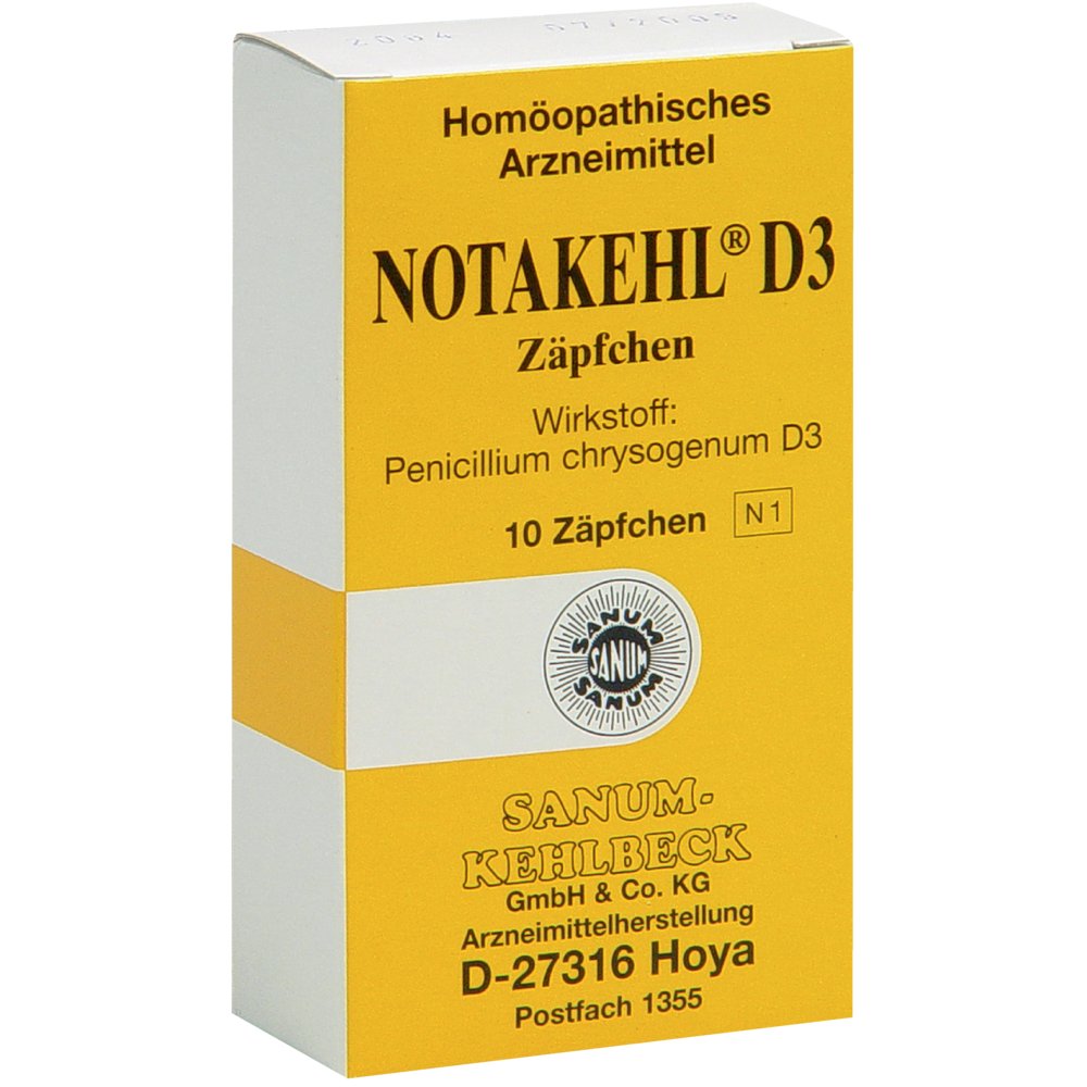 NOTAKEHL D 3 Zäpfchen