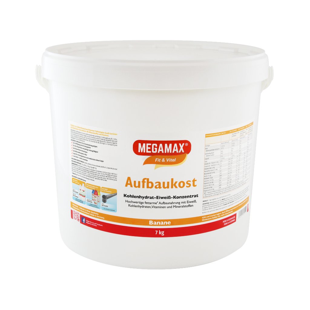 MEGAMAX Aufbaukost Banane Pulver