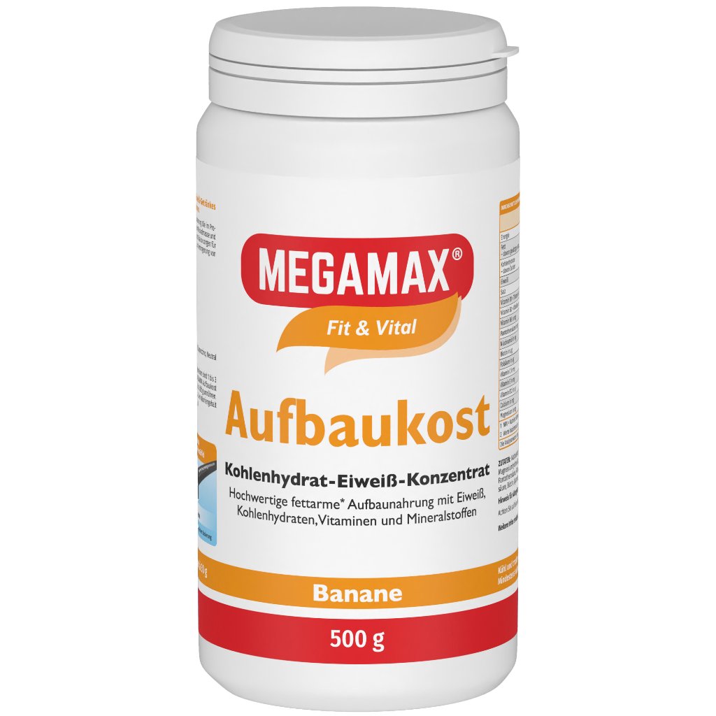 MEGAMAX Aufbaukost Banane Pulver