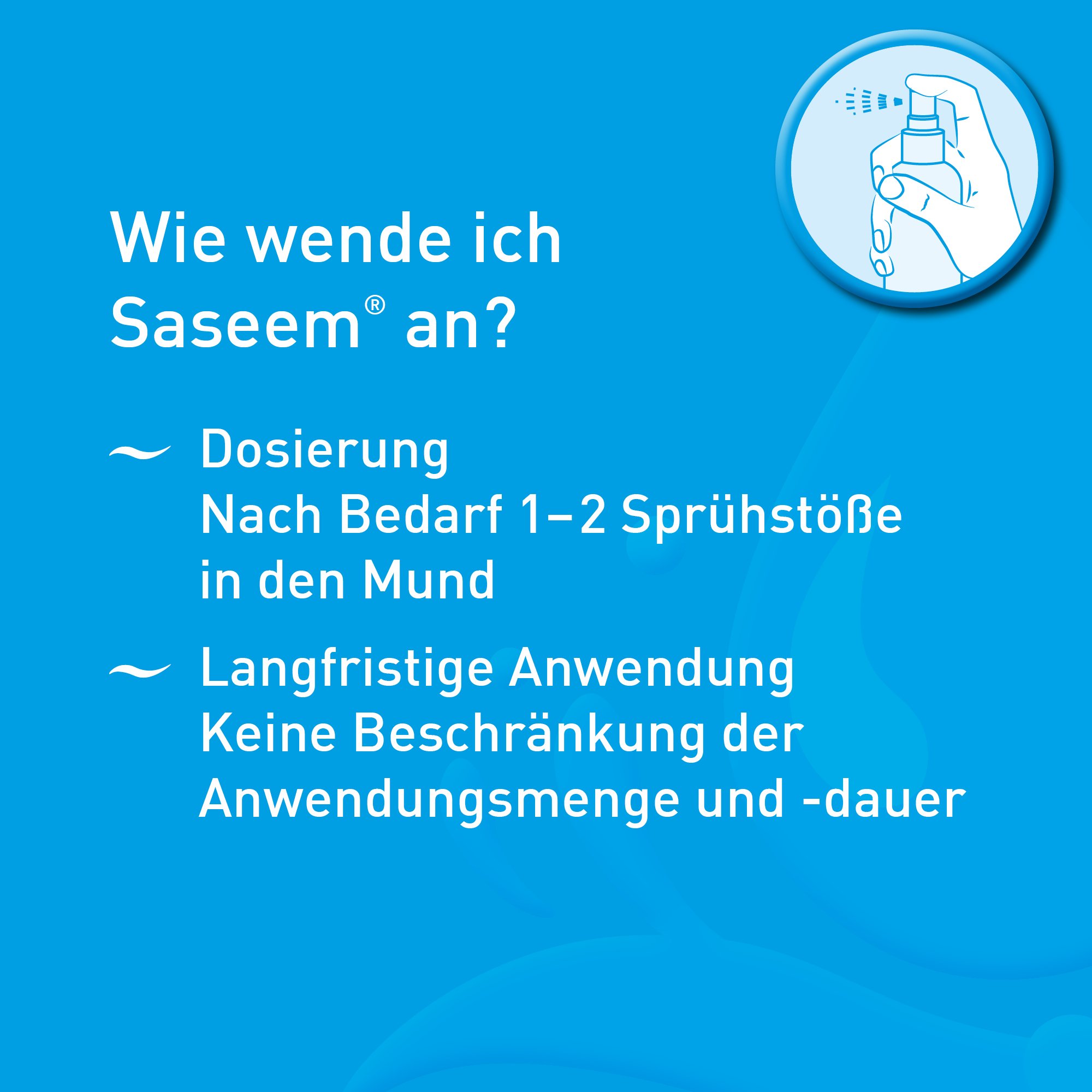 Saseem Mundspray - der Speichelersatz bei Mundtrockenheit
