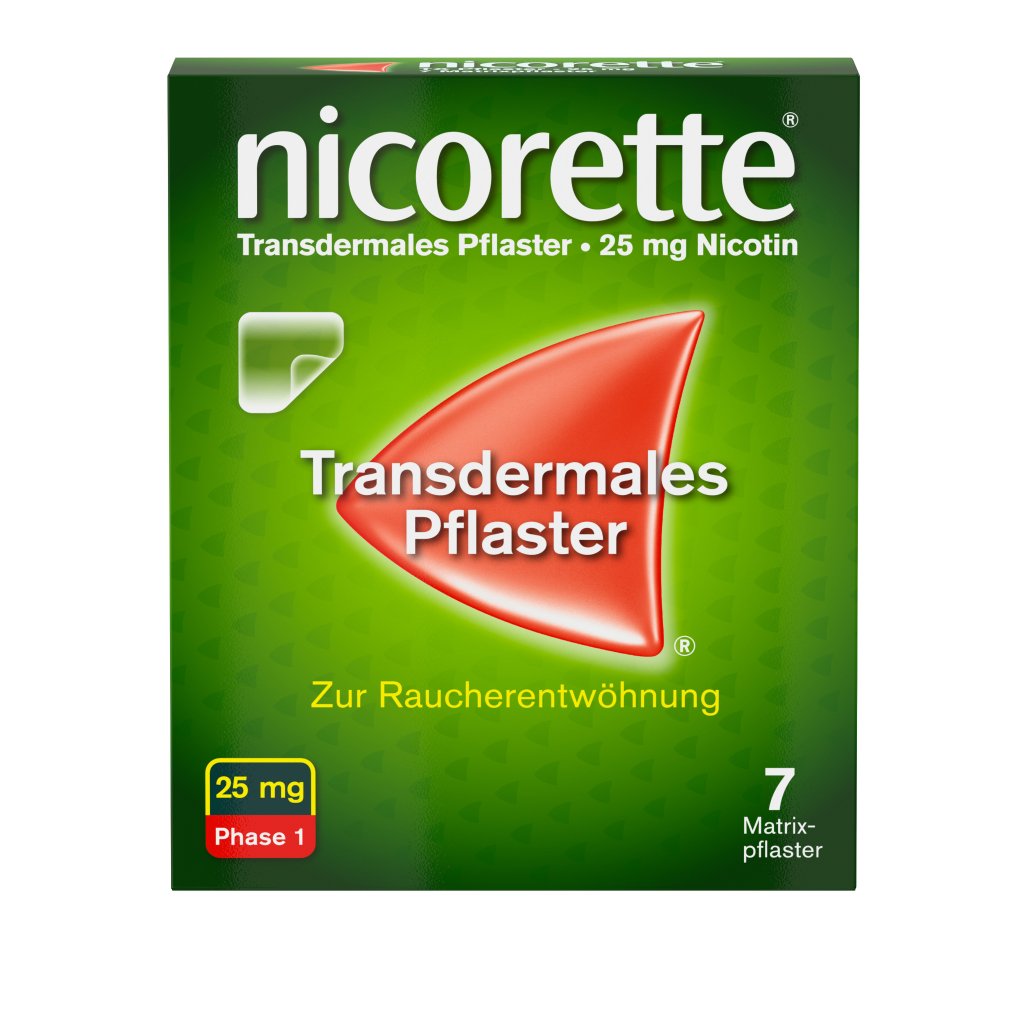 nicorette® TX Pflaster 25 mg 7 St. zur Raucherentwöhnung