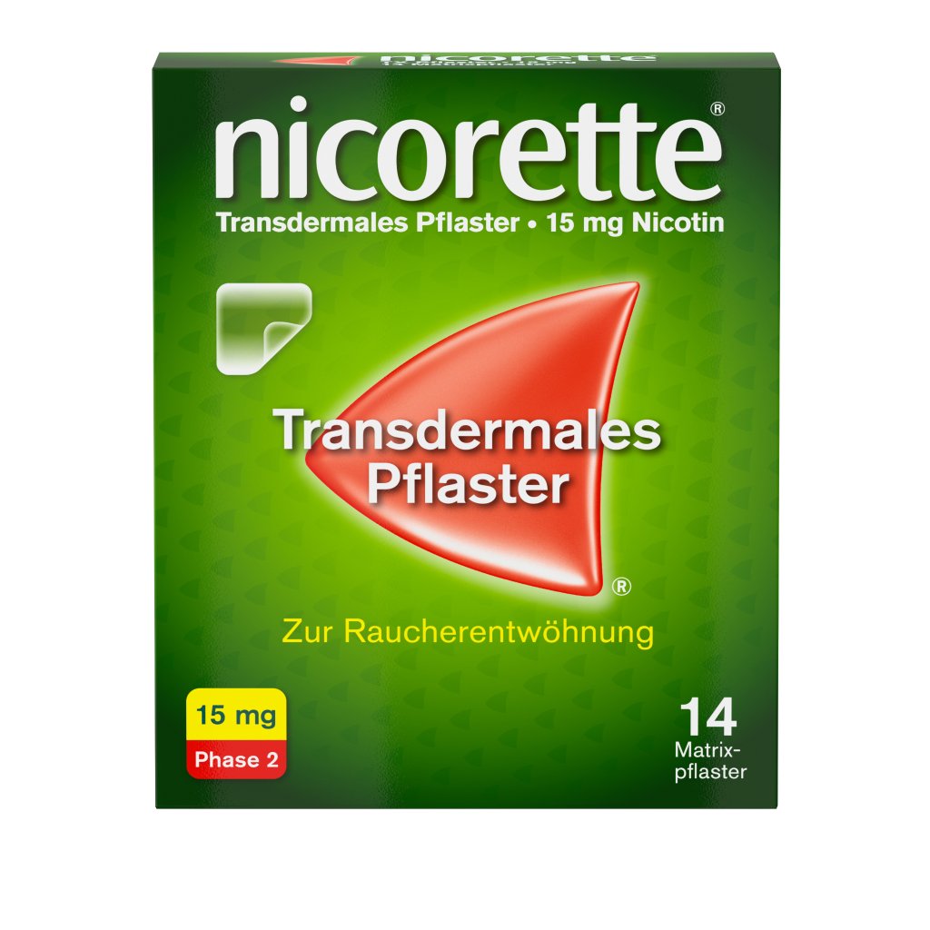 nicorette® Pflaster 15 mg zur Raucherentwöhnung