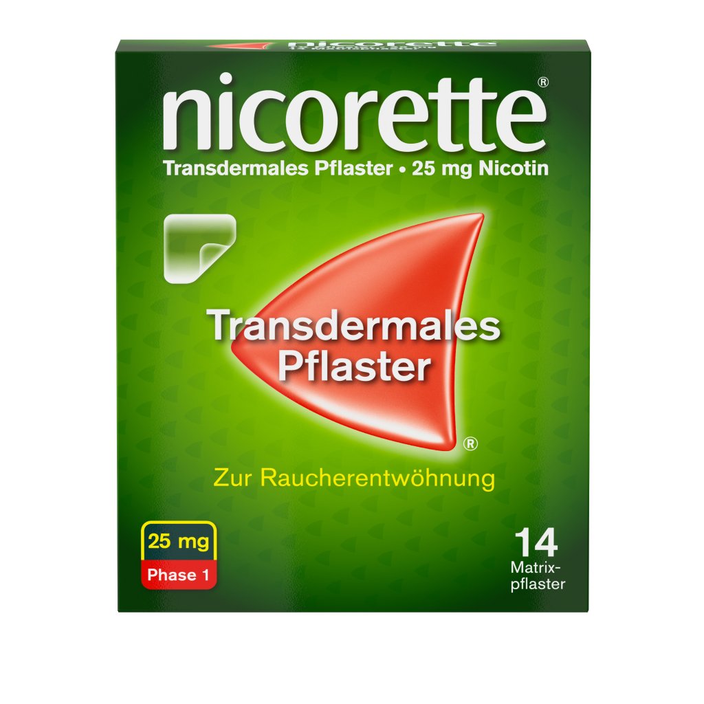 nicorette® TX Pflaster 25 mg 14 ST zur Raucherentwöhnung