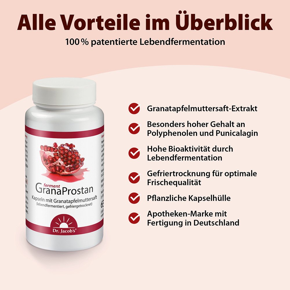Dr. Jacob's GranaProstan Granatapfelsaft-Extrakt fermentiert