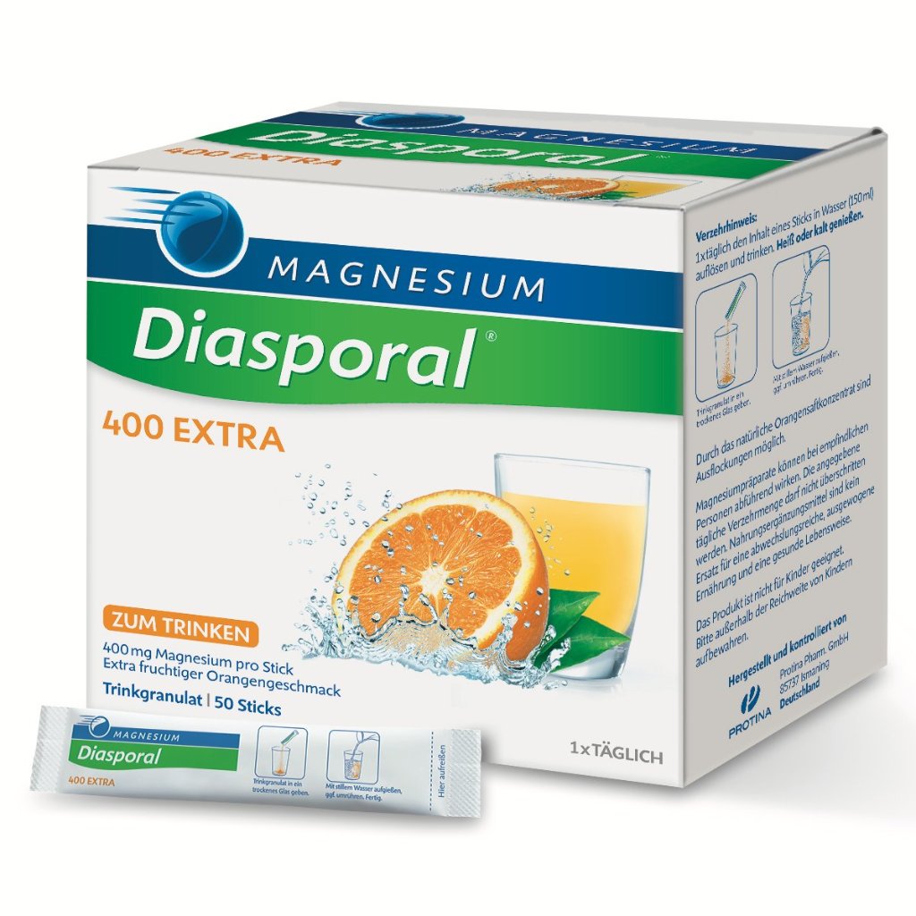 Magnesium-Diasporal® 400 EXTRA Trinkgranulat, 50 Sticks