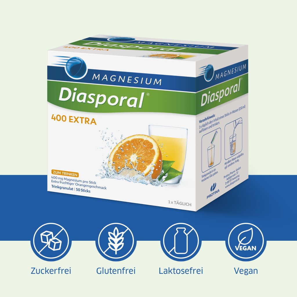 Magnesium-Diasporal® 400 EXTRA Trinkgranulat, 50 Sticks