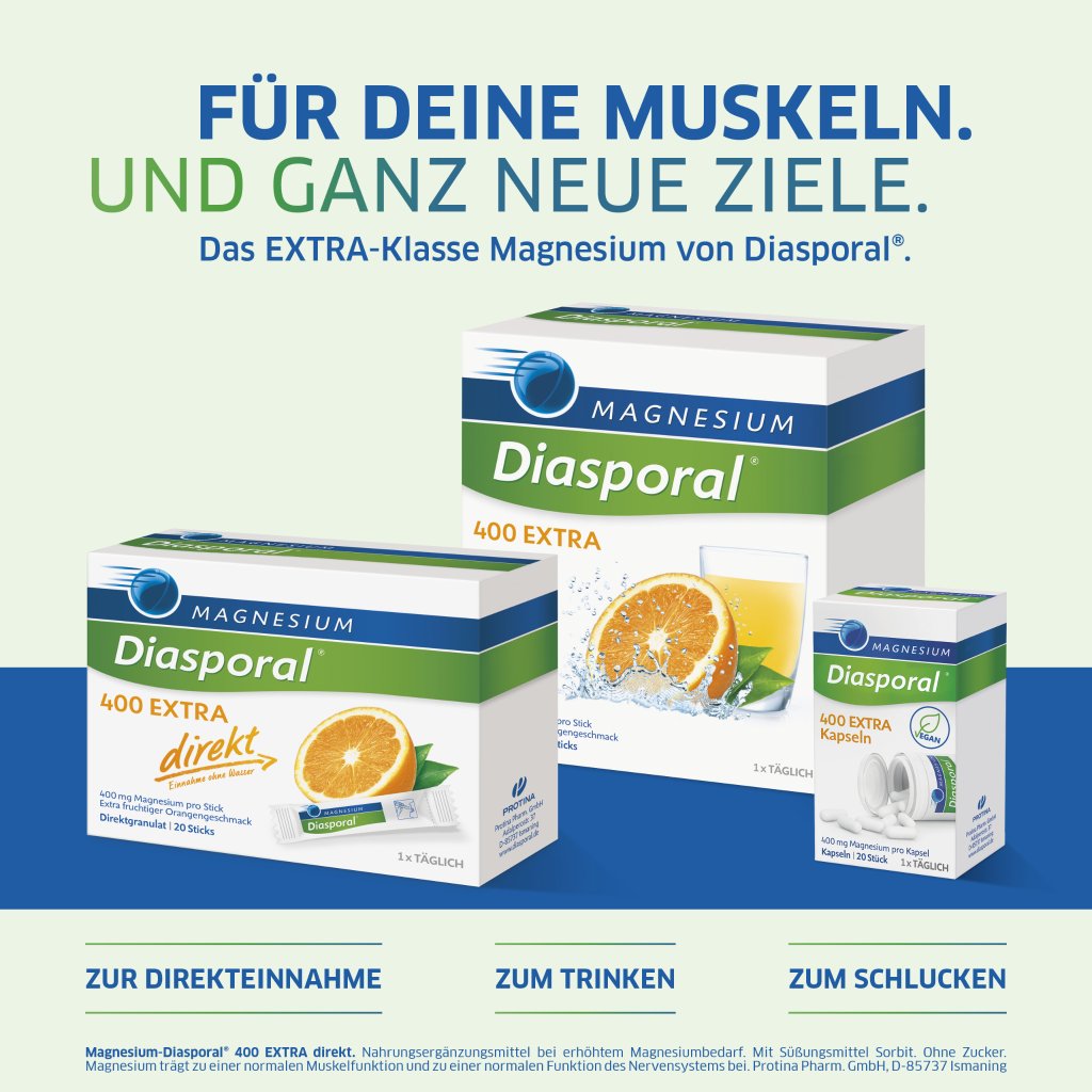 Magnesium-Diasporal® 400 EXTRA Trinkgranulat, 50 Sticks