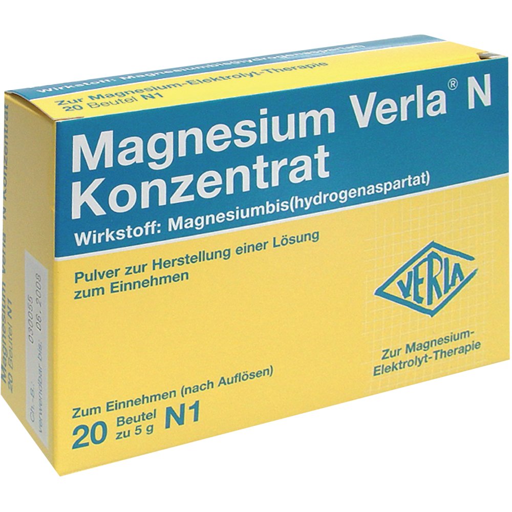 MAGNESIUM VERLA N Konzentrat Plv.z.H.e.L.z.Einn.