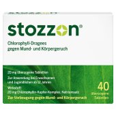 Stozzon Chlorophyll-Dragees gegen Mund- und Körpergeruch