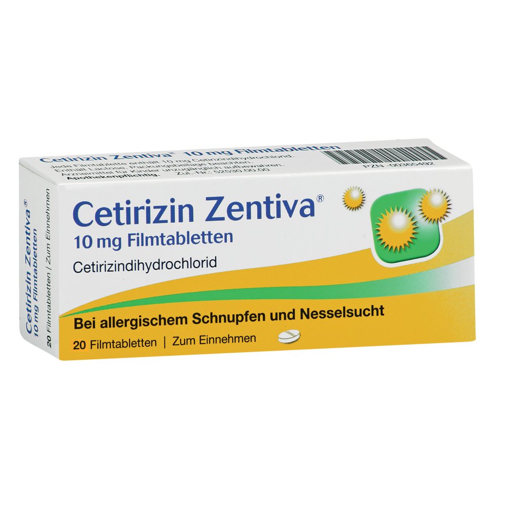 CETIRIZIN Zentiva 10 mg Filmtabletten